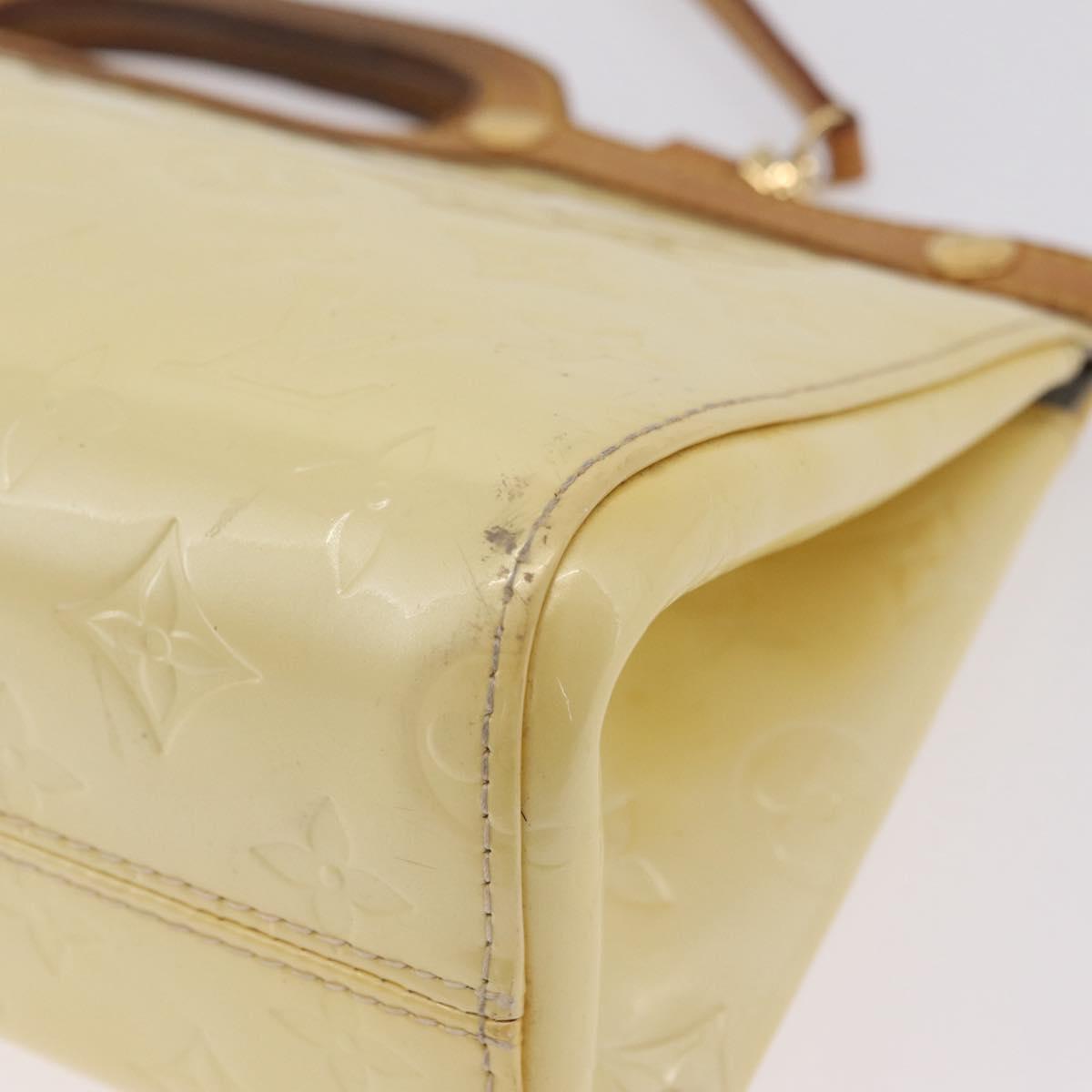 LOUIS VUITTON Monogram Vernis Roxbury Drive Bag 2Way Perle M91374 LV Auth 208226