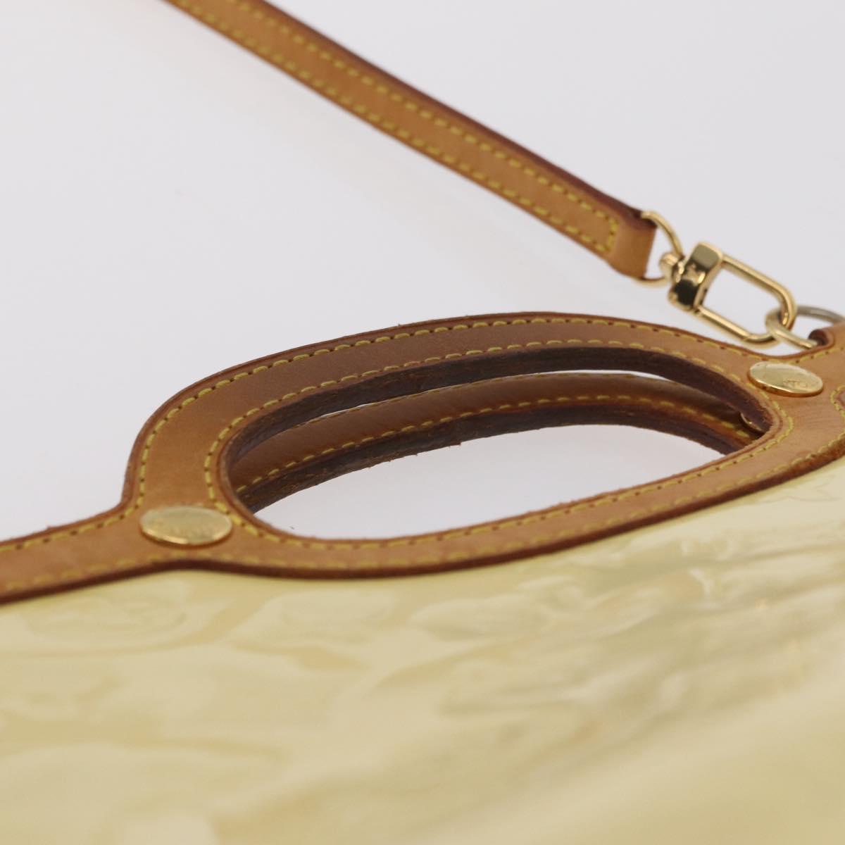 LOUIS VUITTON Monogram Vernis Roxbury Drive Bag 2Way Perle M91374 LV Auth 208226