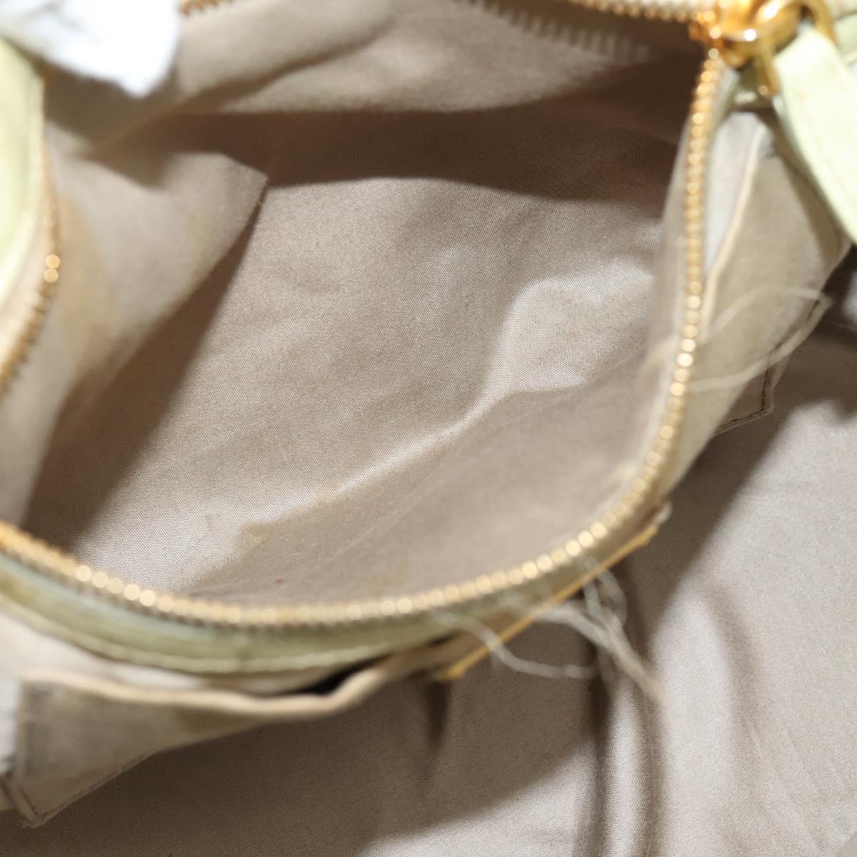 Miu Miu Hand Bag Vitellolux 2way Beige Gold Auth 208229A