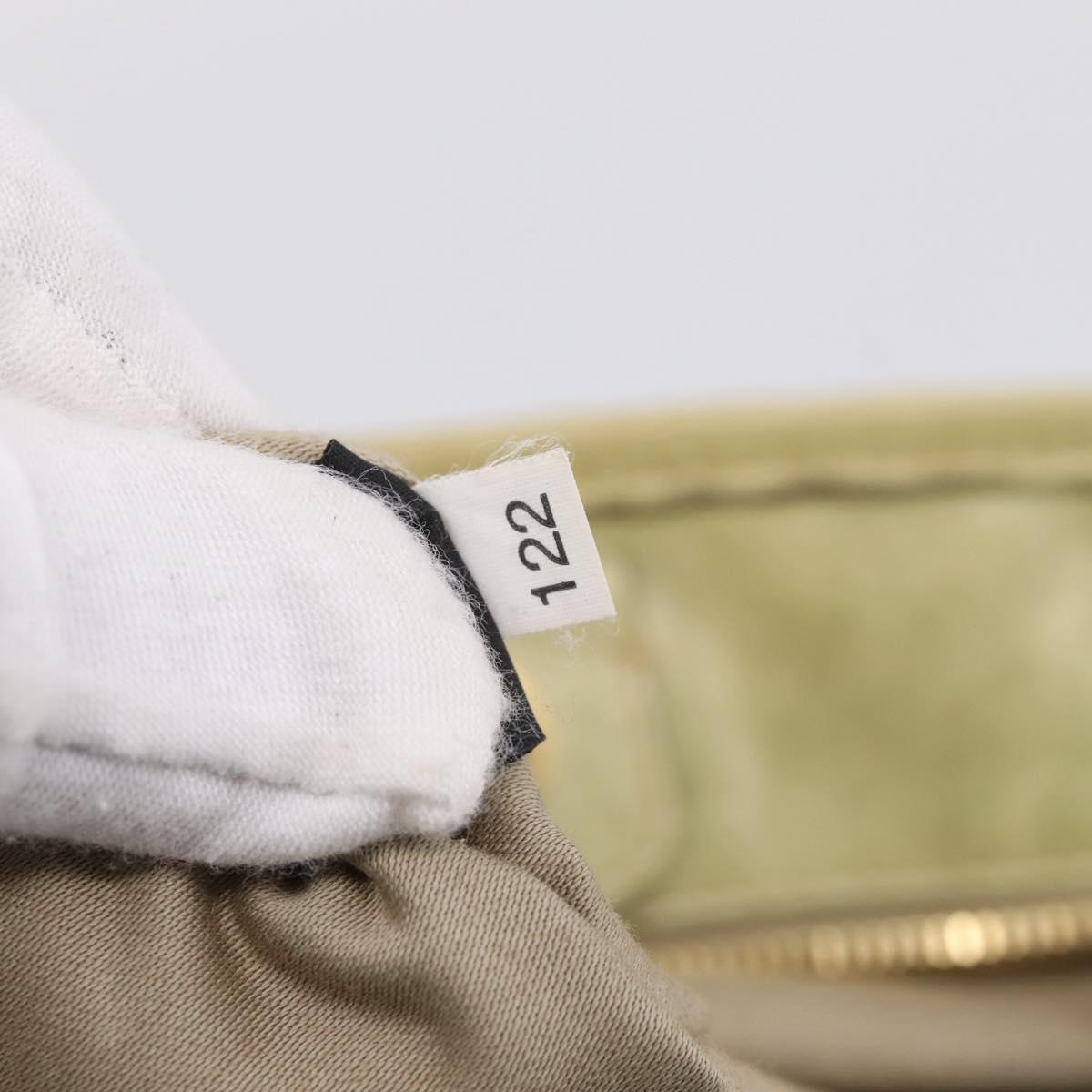 Miu Miu Hand Bag Vitellolux 2way Beige Gold Auth 208229A