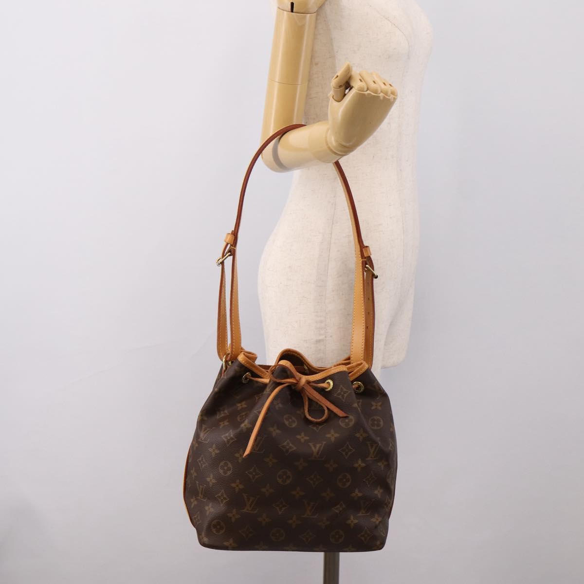 LOUIS VUITTON Monogram Petit Noe Shoulder Bag M42226 LV Auth 208253V