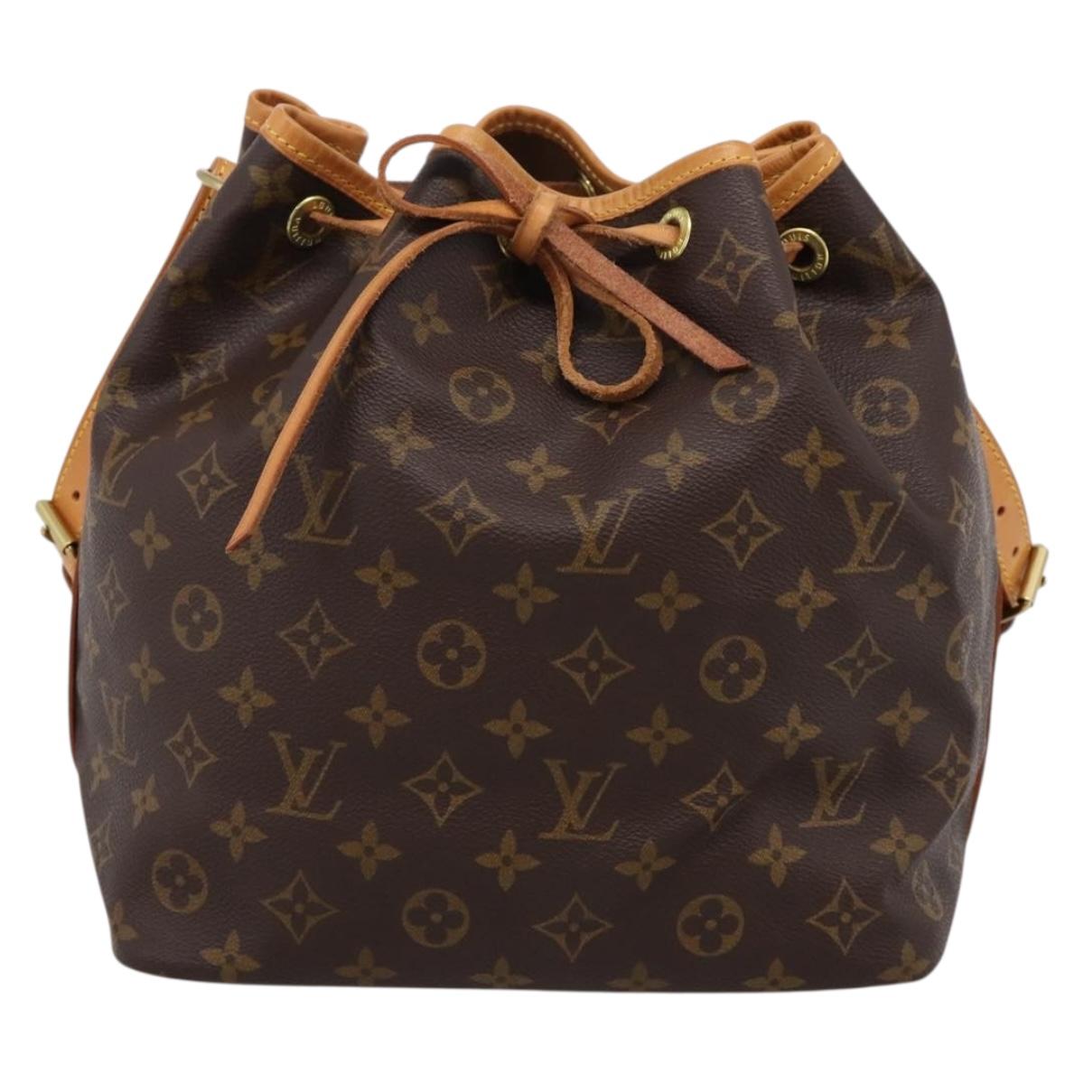 LOUIS VUITTON Monogram Petit Noe Shoulder Bag M42226 LV Auth 208253V