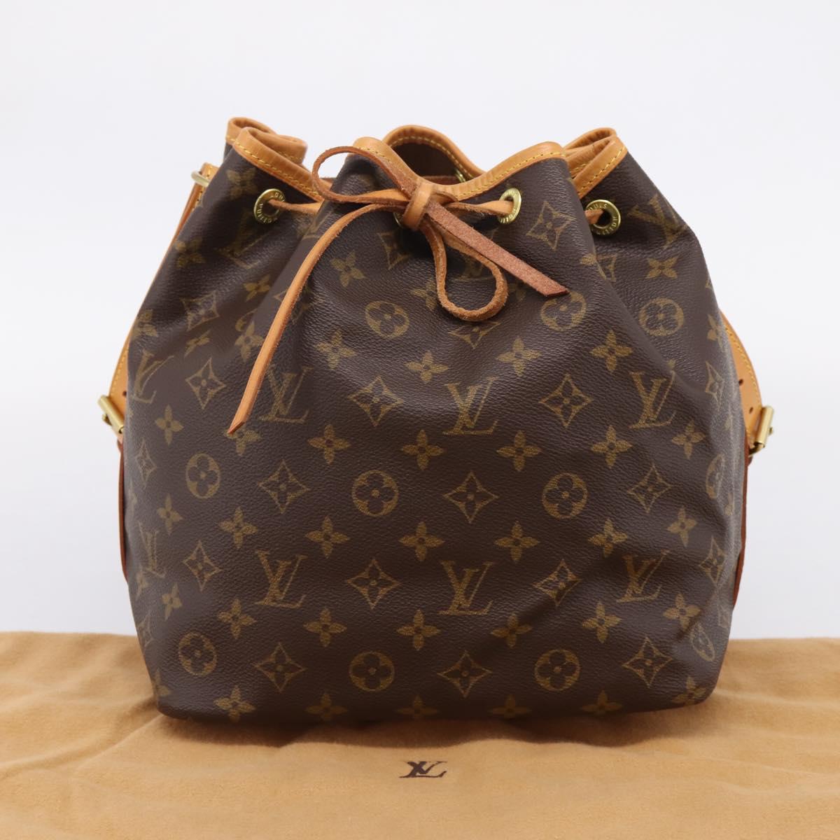 LOUIS VUITTON Monogram Petit Noe Shoulder Bag M42226 LV Auth 208253V