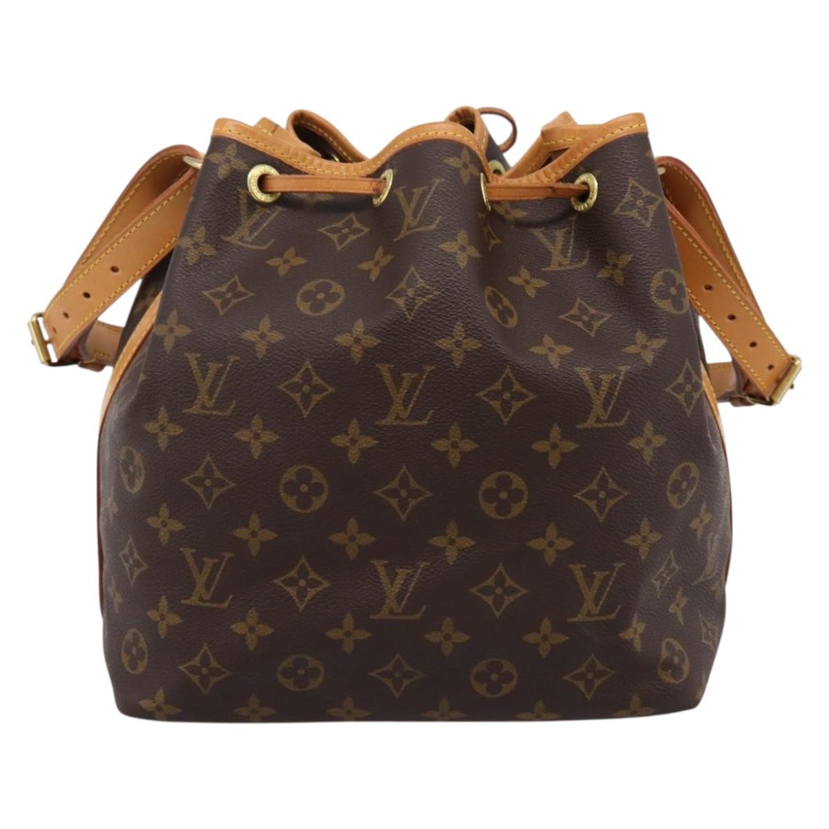 LOUIS VUITTON Monogram Petit Noe Shoulder Bag M42226 LV Auth 208253V