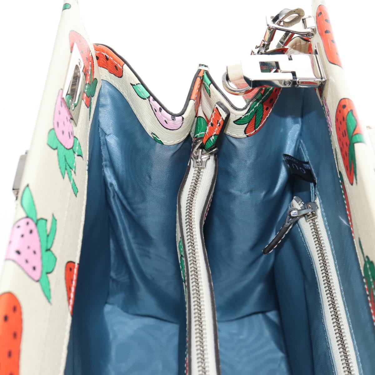 GUCCI Zumi Hand Bag Leather 2way Multicolor Silver 564714 Auth 208258SAM