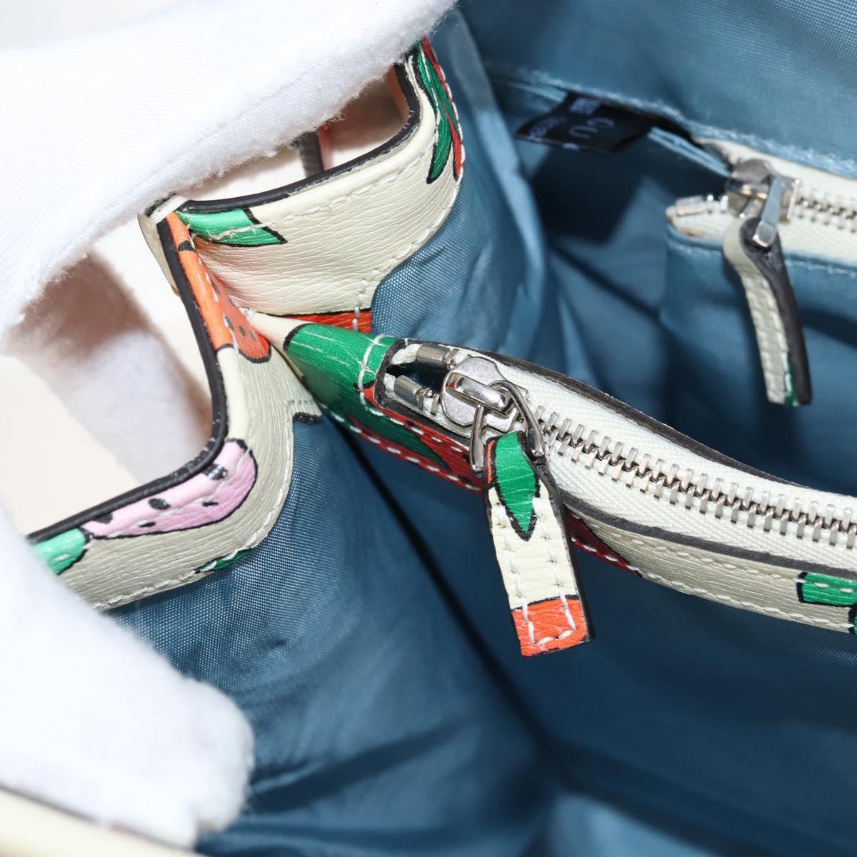 GUCCI Zumi Hand Bag Leather 2way Multicolor Silver 564714 Auth 208258SAM