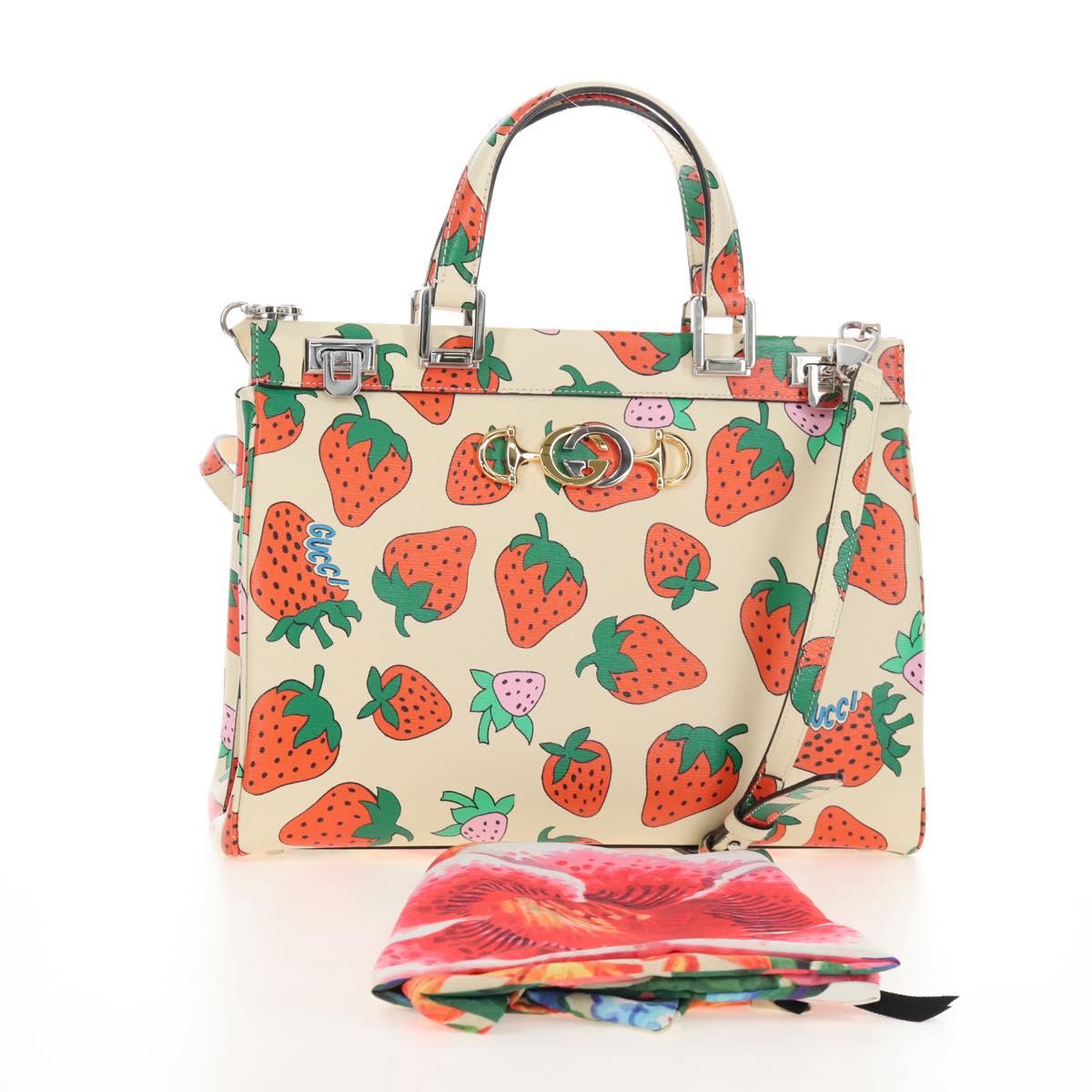 GUCCI Zumi Hand Bag Leather 2way Multicolor Silver 564714 Auth 208258SAM
