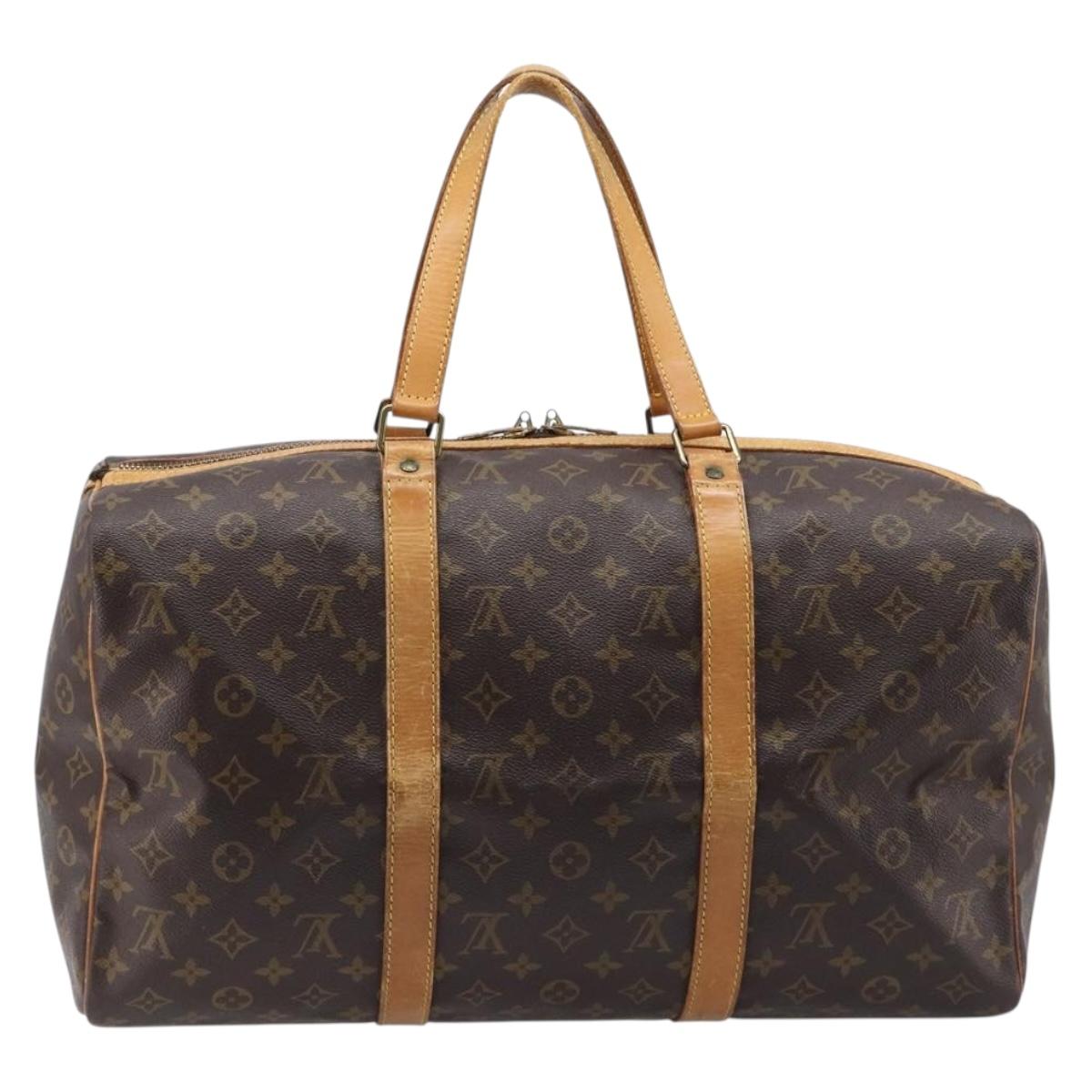 LOUIS VUITTON Monogram Sac Souple 45 Boston Bag M41624 LV Auth 208272