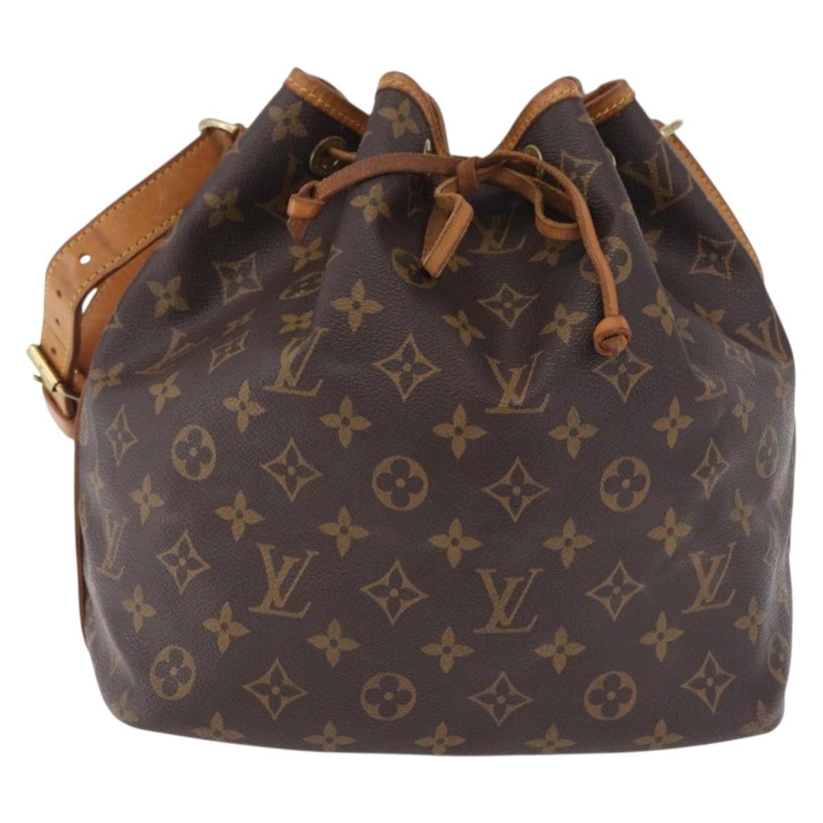 LOUIS VUITTON Monogram Petit Noe Shoulder Bag M42226 LV Auth 208273A