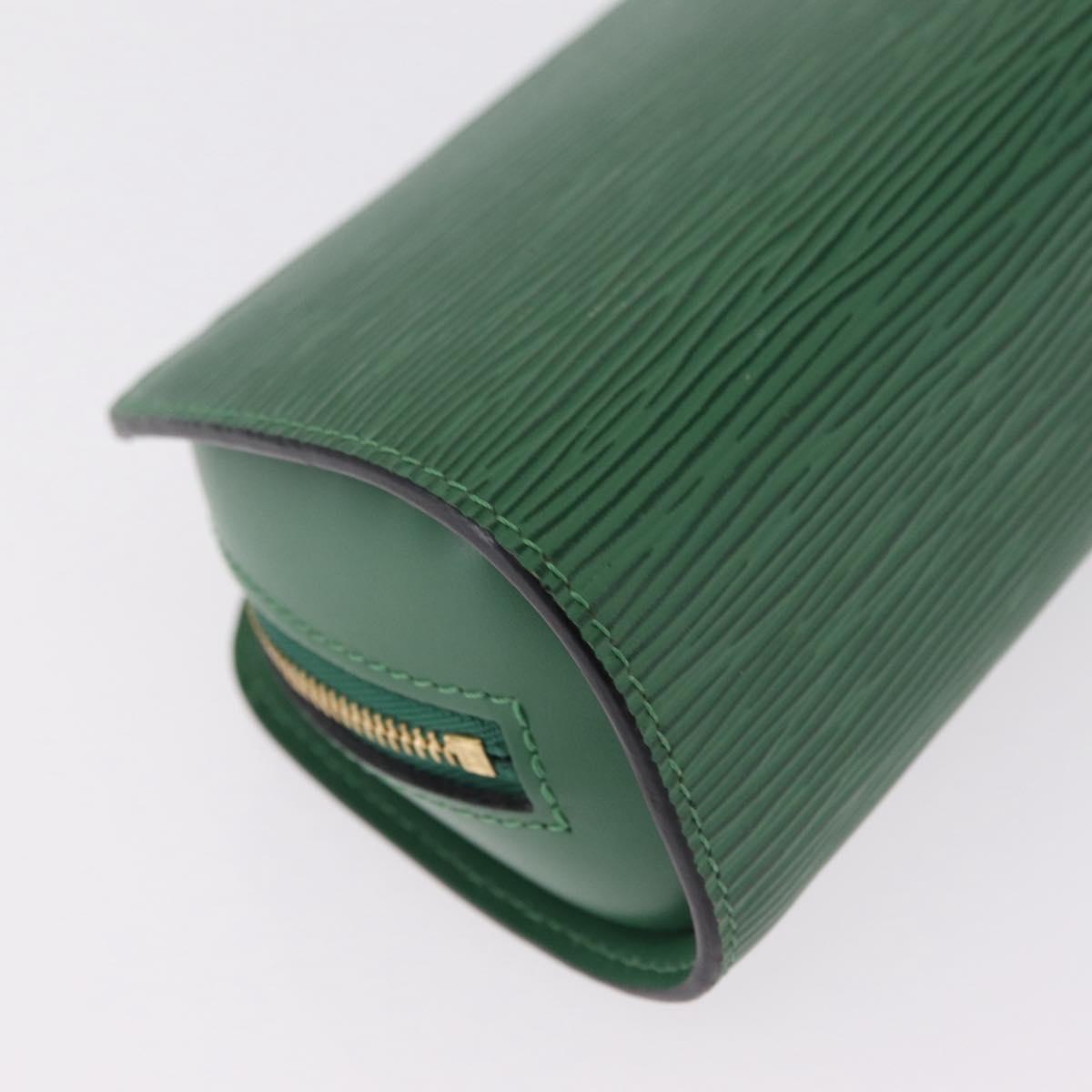 LOUIS VUITTON Epi Dauphine PM Cosmetic Pouch Green M48444 LV Auth 208283