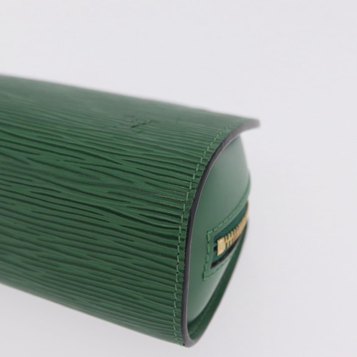 LOUIS VUITTON Epi Dauphine PM Cosmetic Pouch Green M48444 LV Auth 208283