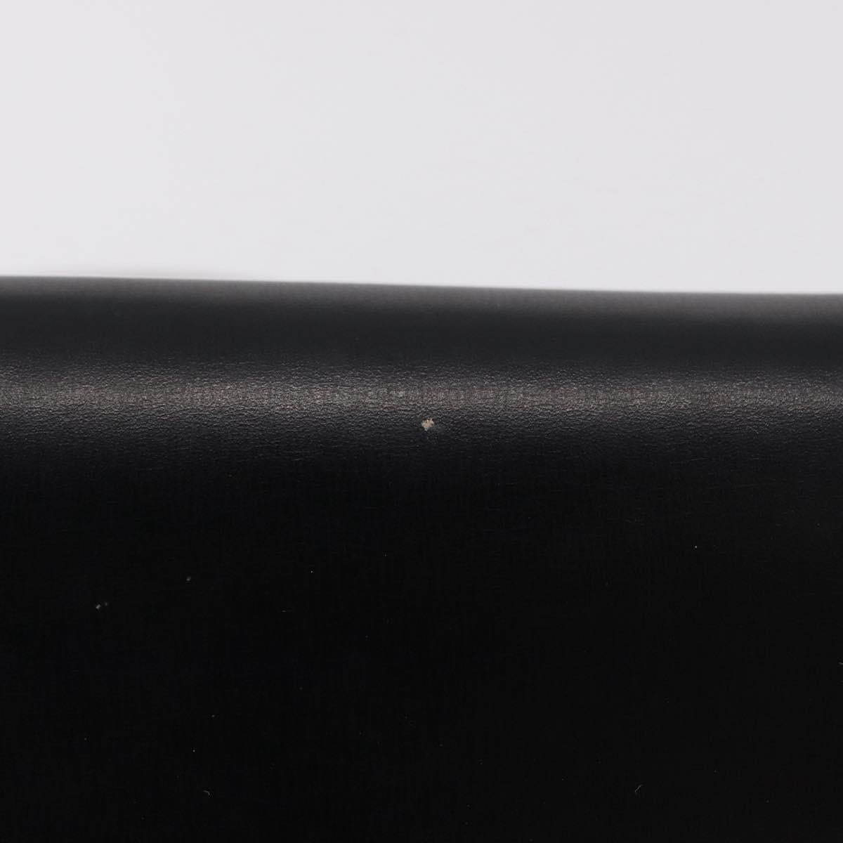 GUCCI Web Sherry Line Shoulder Bag Leather Gold Black Auth 208297