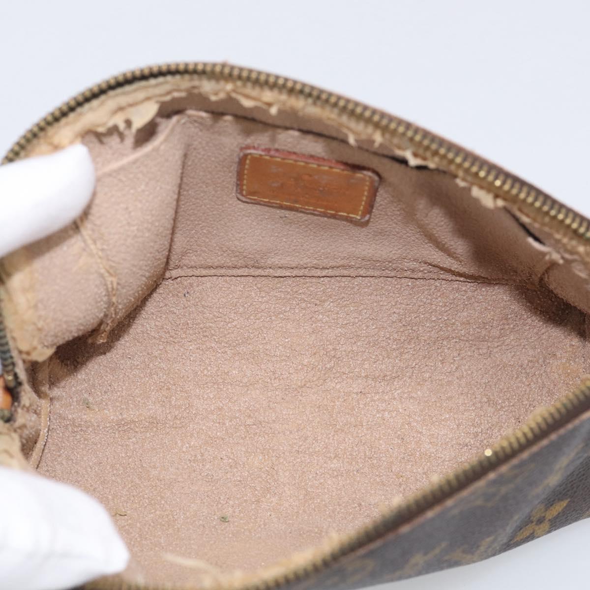 LOUIS VUITTON Monogram Pochette Cosmetic PM Pouch M43998 LV Auth 208318
