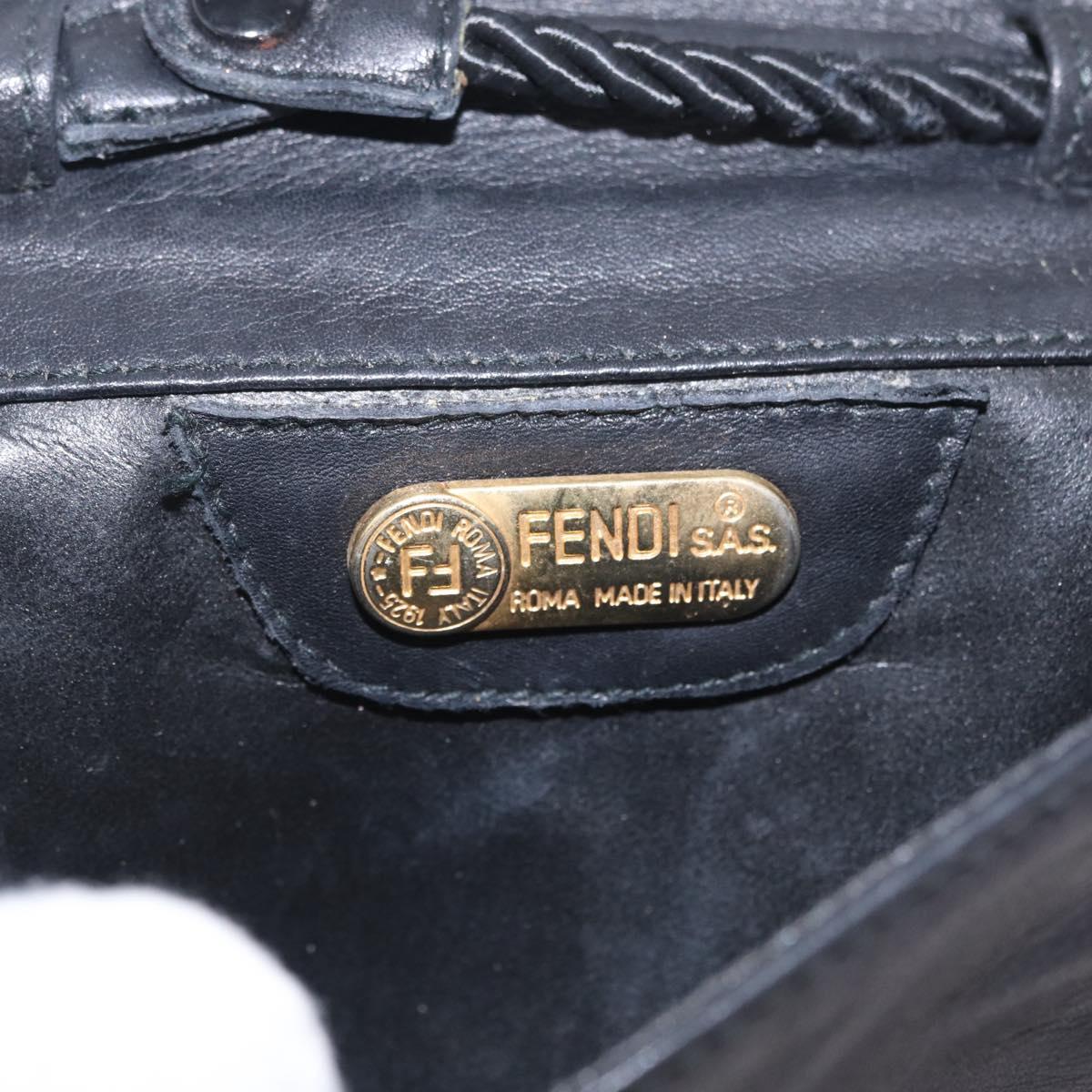 FENDI Shoulder Bag Leather Multicolor Auth 208320A