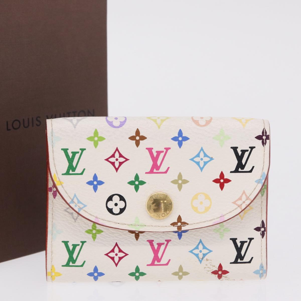 LOUIS VUITTON Multicolor Anvelop Cult De Vuitto Card Case M66557 LV Auth 208325