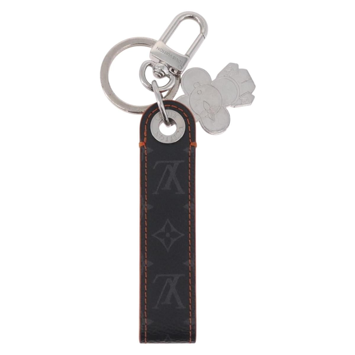 LOUIS VUITTON Monogram Eclipse Dragon Vivienne Key Holder M01956 LV Auth 208343M