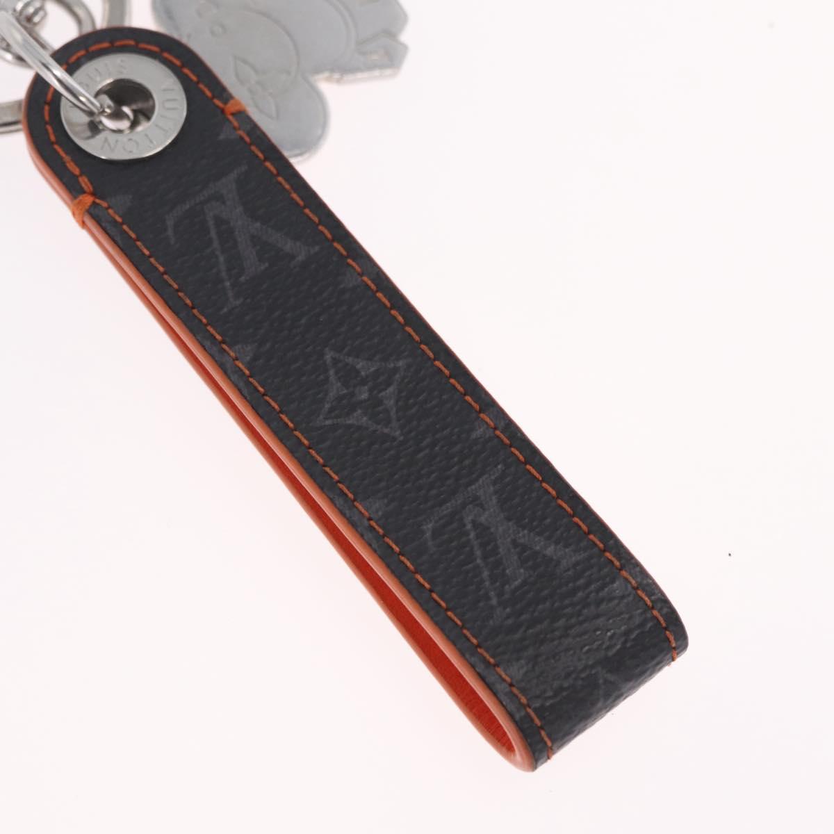 LOUIS VUITTON Monogram Eclipse Dragon Vivienne Key Holder M01956 LV Auth 208343M