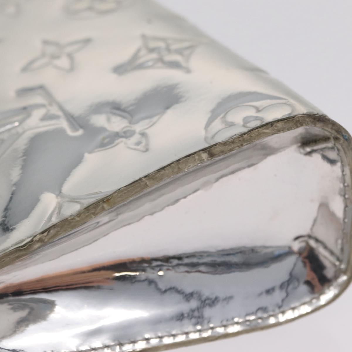 LOUIS VUITTON Monogram Miroir Trousse Cosmetic Pouch Silver M95603 Auth 208345