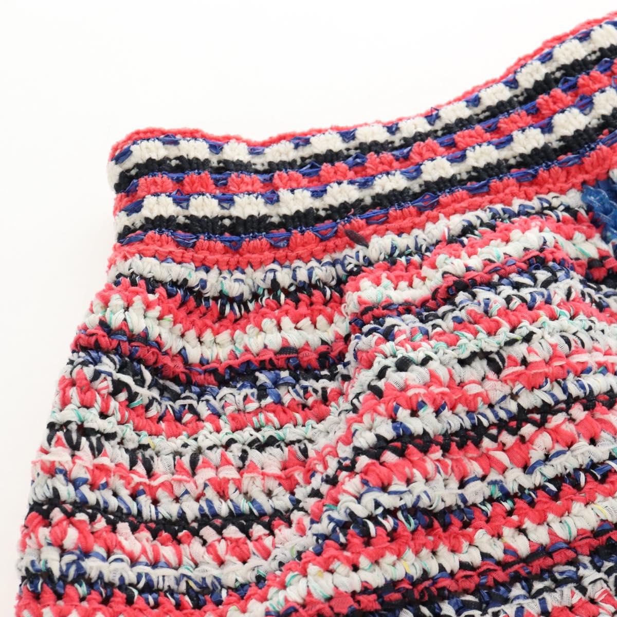 CHANEL Skirt Cotton Tweed 36 Multicolor CC Auth 208359M