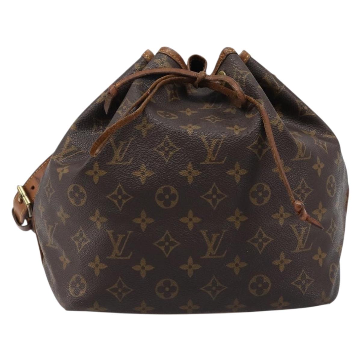LOUIS VUITTON Monogram Petit Noe Shoulder Bag M42226 LV Auth 208370A