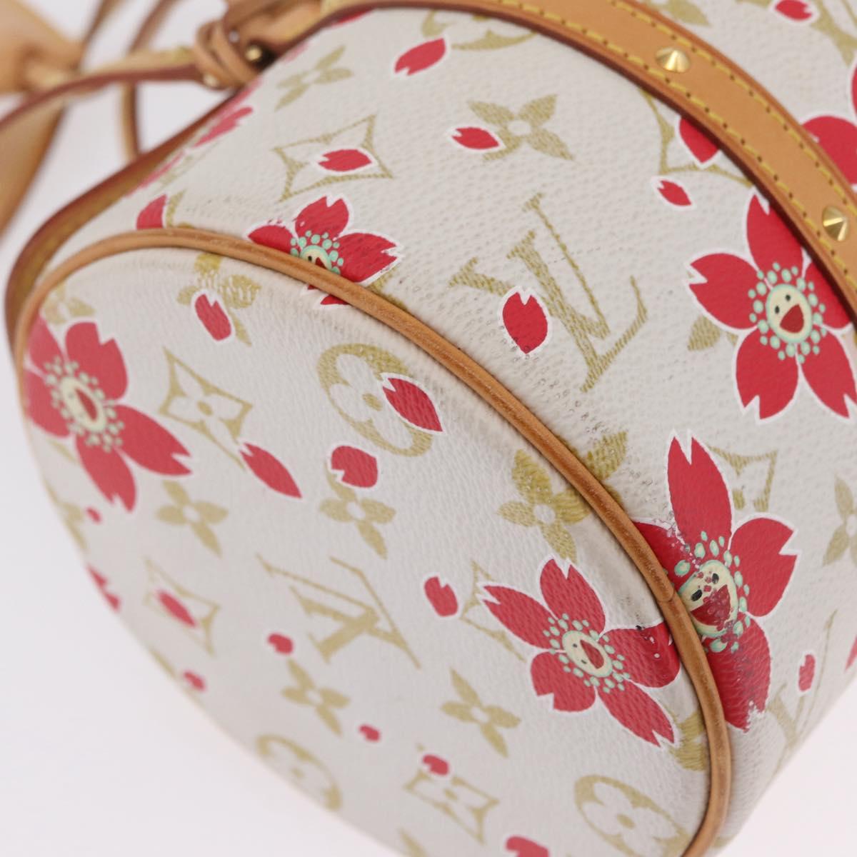 LOUIS VUITTON Monogram Cherry Blossom Papillon 26 Bag White M92011 Auth 208378A