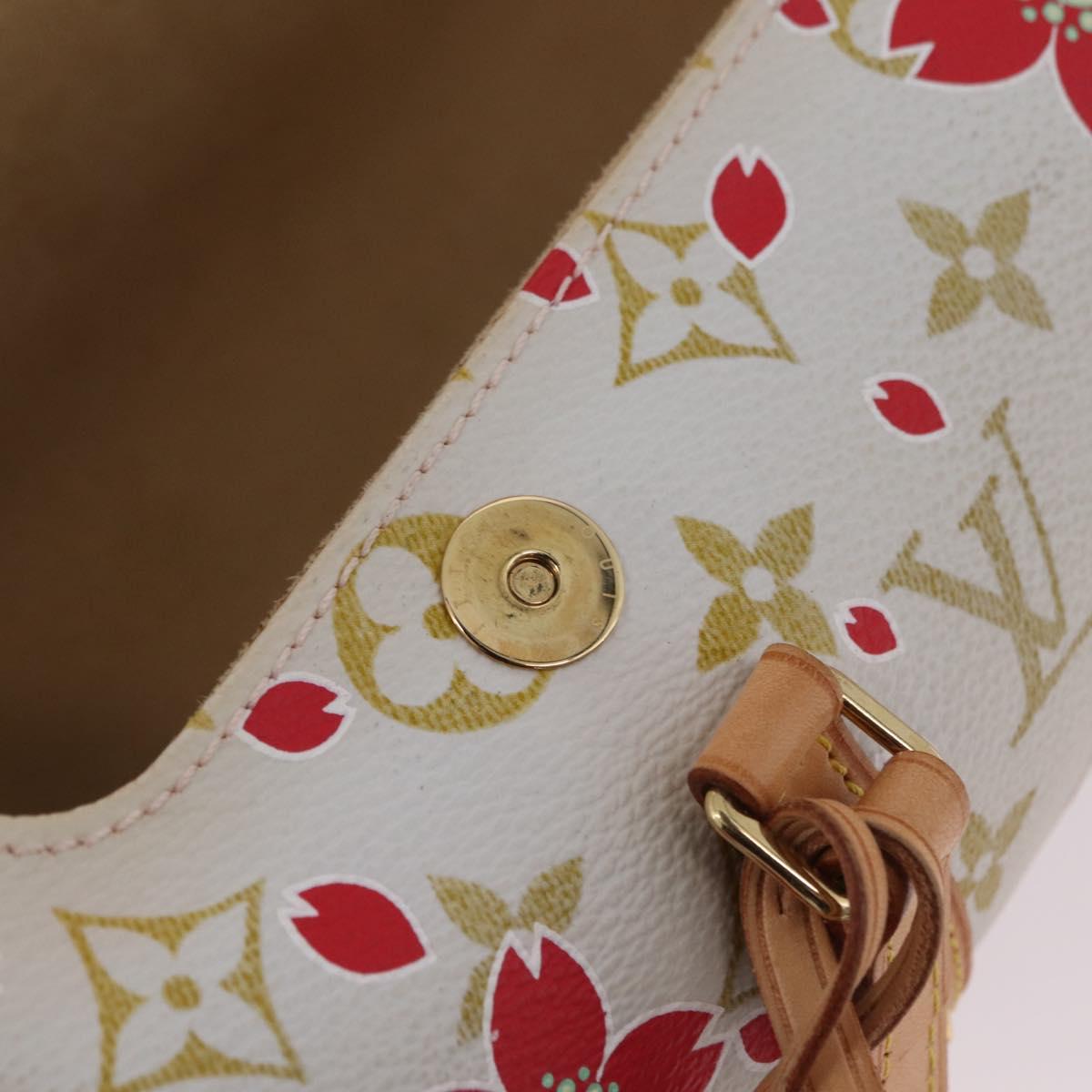 LOUIS VUITTON Monogram Cherry Blossom Papillon 26 Bag White M92011 Auth 208378A