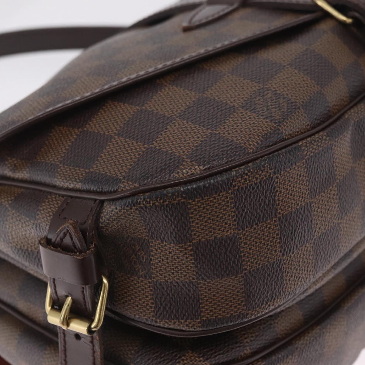 LOUIS VUITTON Damier Ebene Saumur 30 Shoulder Bag SPO N48081 LV Auth 208385