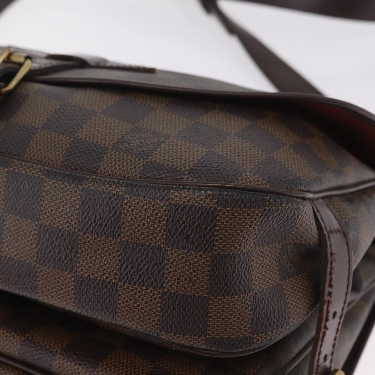 LOUIS VUITTON Damier Ebene Saumur 30 Shoulder Bag SPO N48081 LV Auth 208385