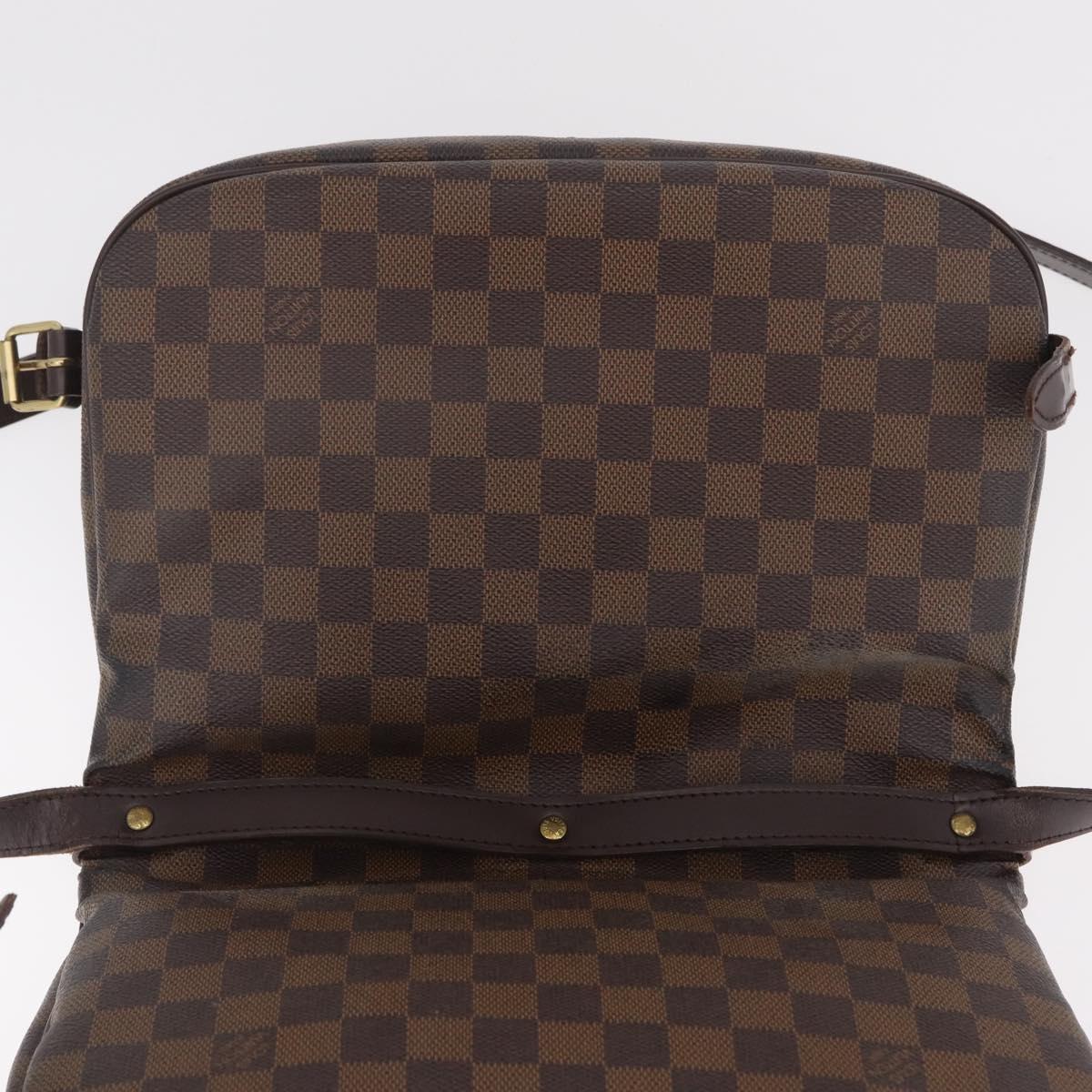LOUIS VUITTON Damier Ebene Saumur 30 Shoulder Bag SPO N48081 LV Auth 208385