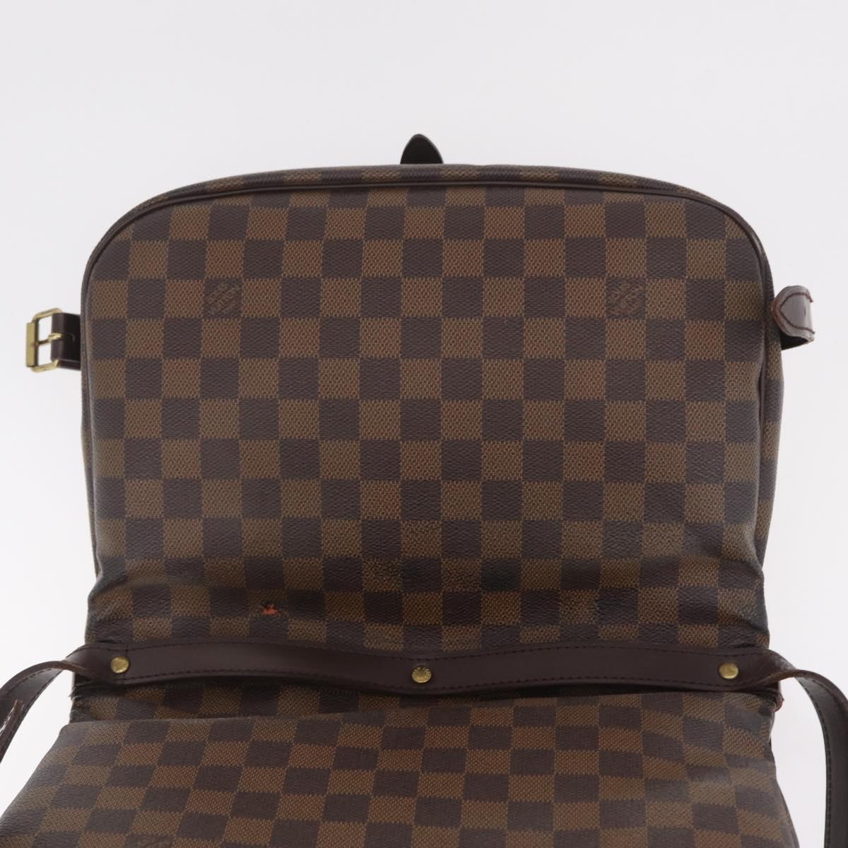 LOUIS VUITTON Damier Ebene Saumur 30 Shoulder Bag SPO N48081 LV Auth 208385