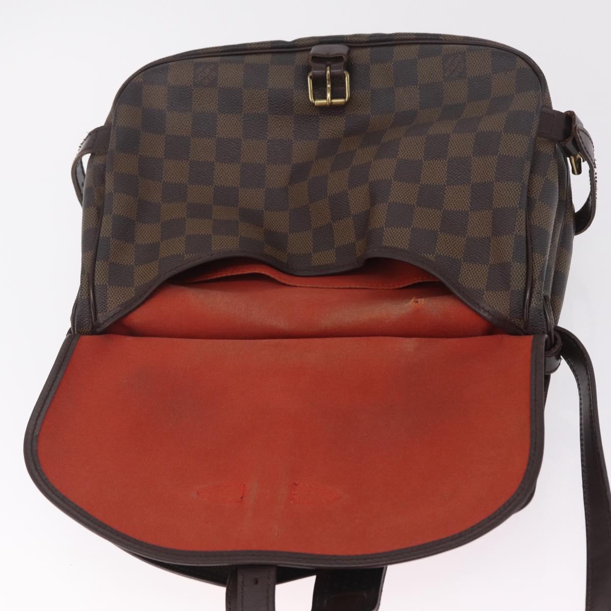 LOUIS VUITTON Damier Ebene Saumur 30 Shoulder Bag SPO N48081 LV Auth 208385