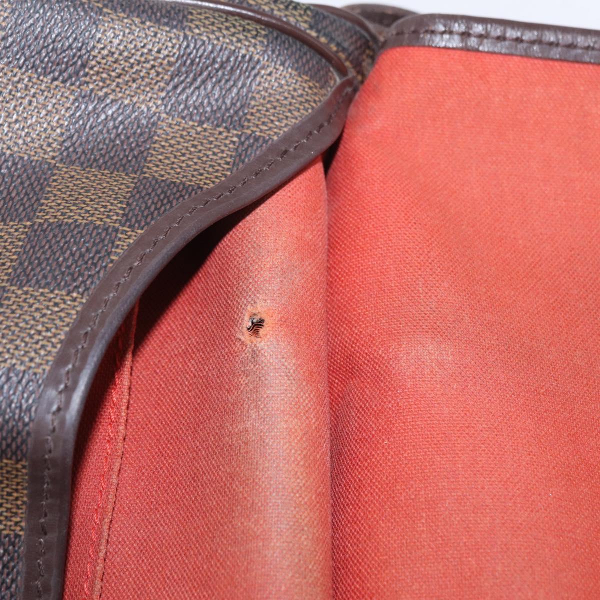 LOUIS VUITTON Damier Ebene Saumur 30 Shoulder Bag SPO N48081 LV Auth 208385
