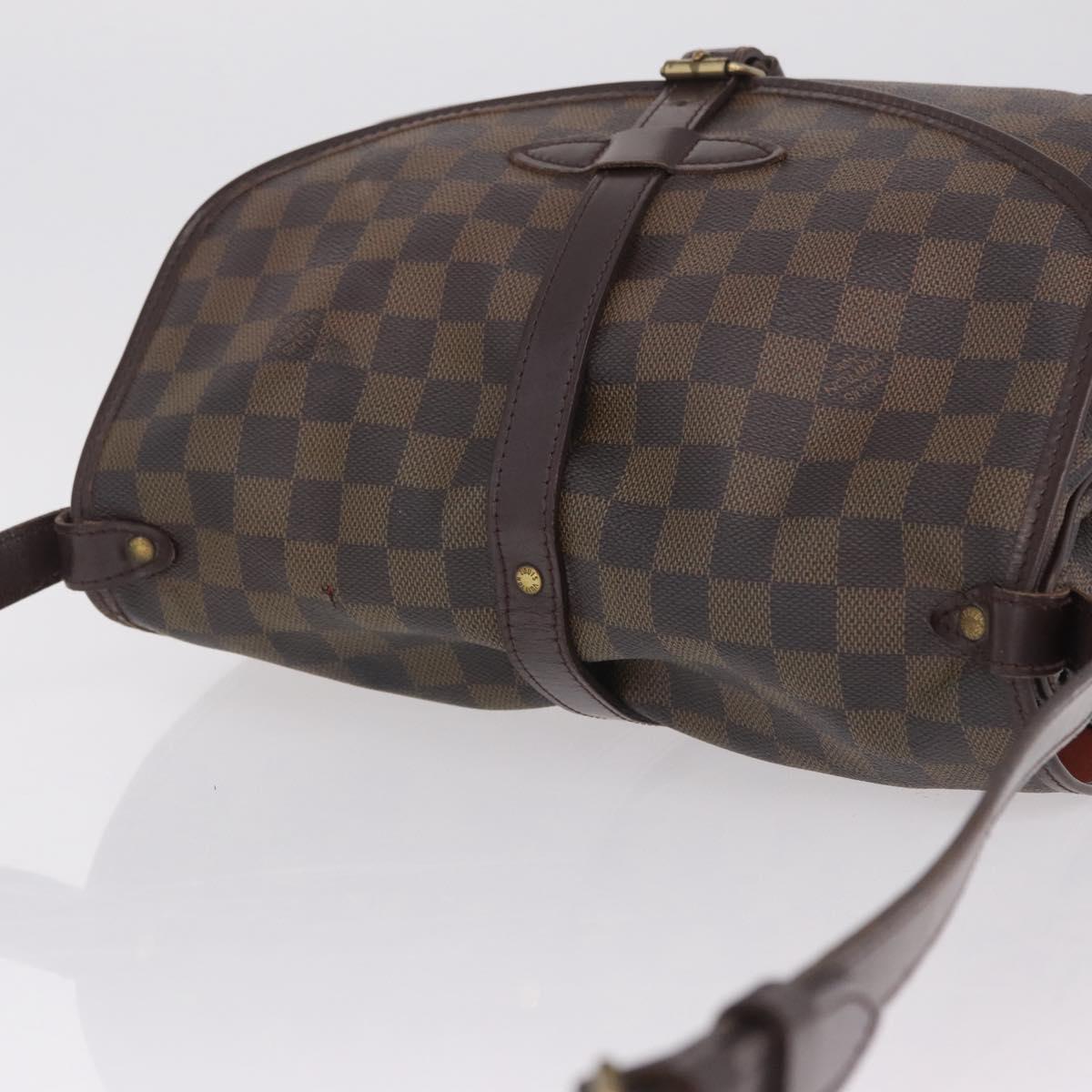 LOUIS VUITTON Damier Ebene Saumur 30 Shoulder Bag SPO N48081 LV Auth 208385
