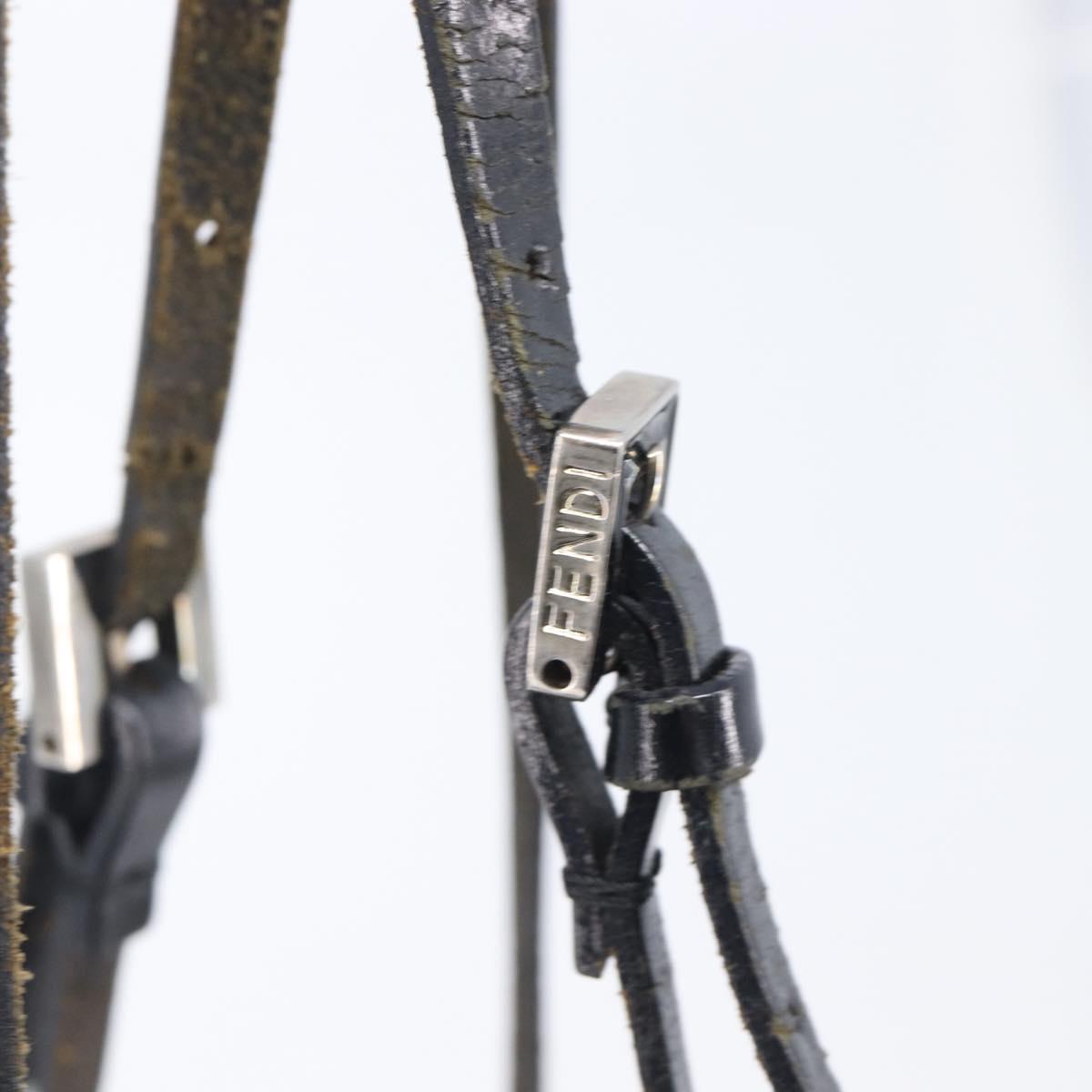 FENDI Zucca Canvas Tote Bag Black Auth 208398