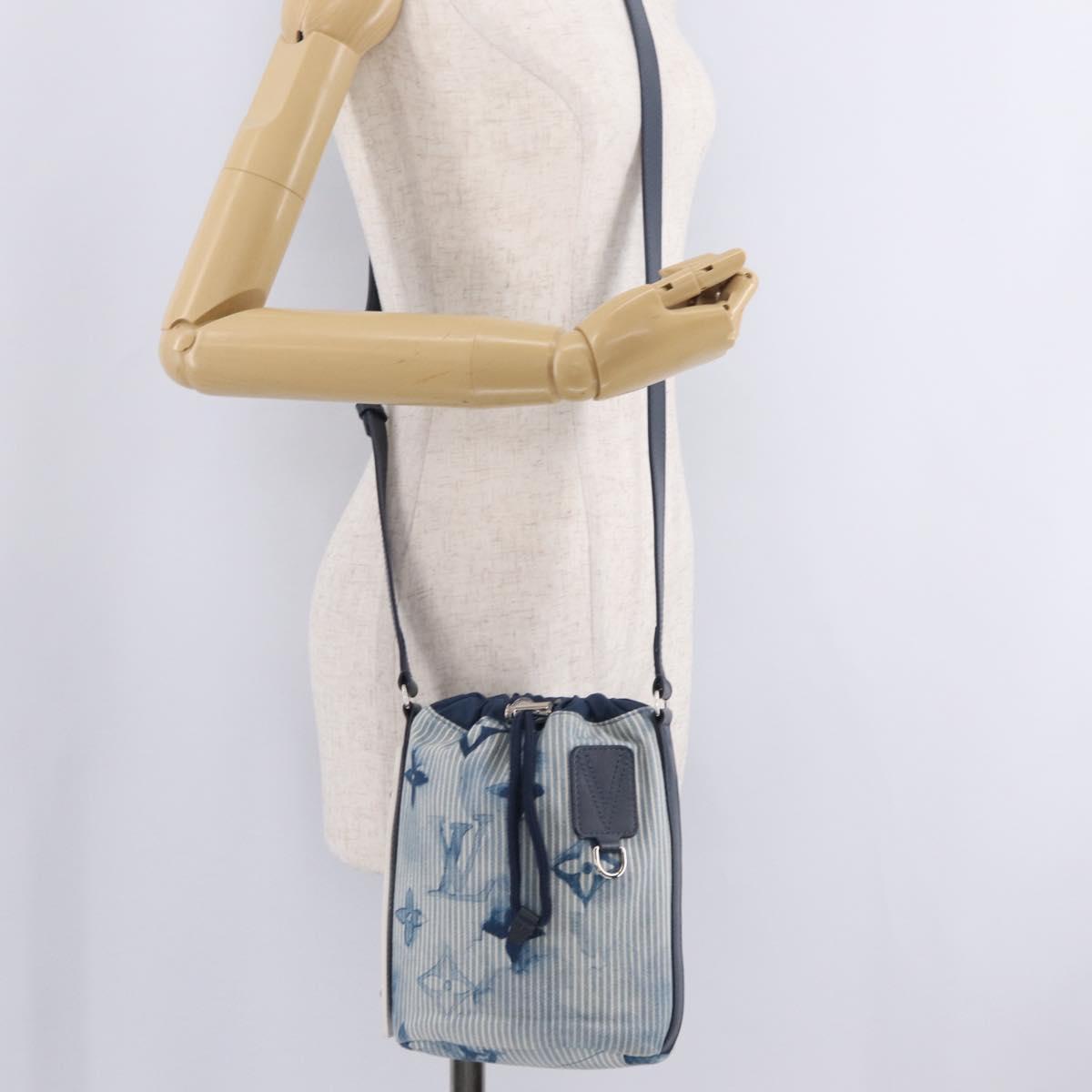 LOUIS VUITTON Monogram Watercolor Sac Maran Bag Blue M57830 LV Auth 208417M