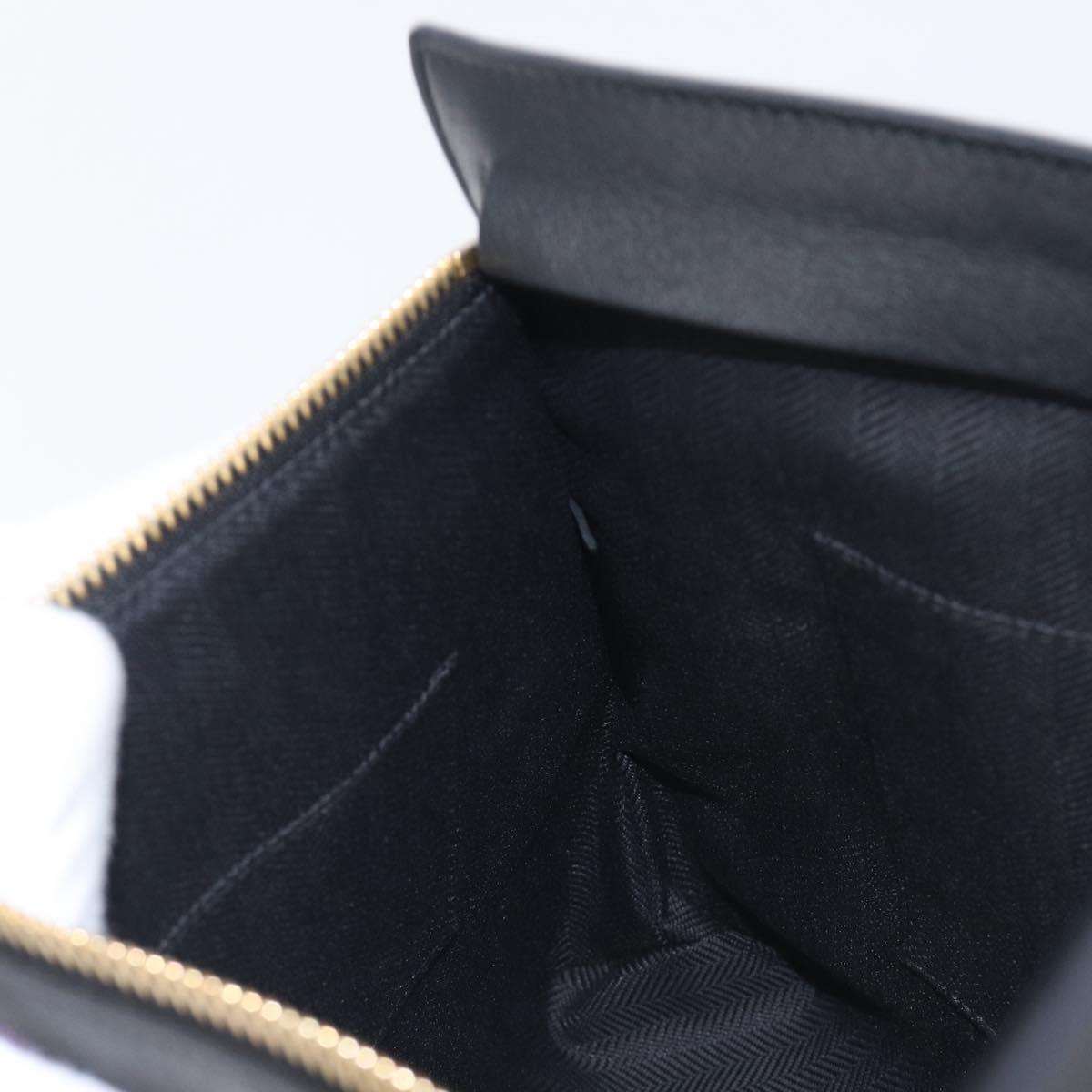 LOEWE Shoulder Bag Leather Black Gold Auth 208421A