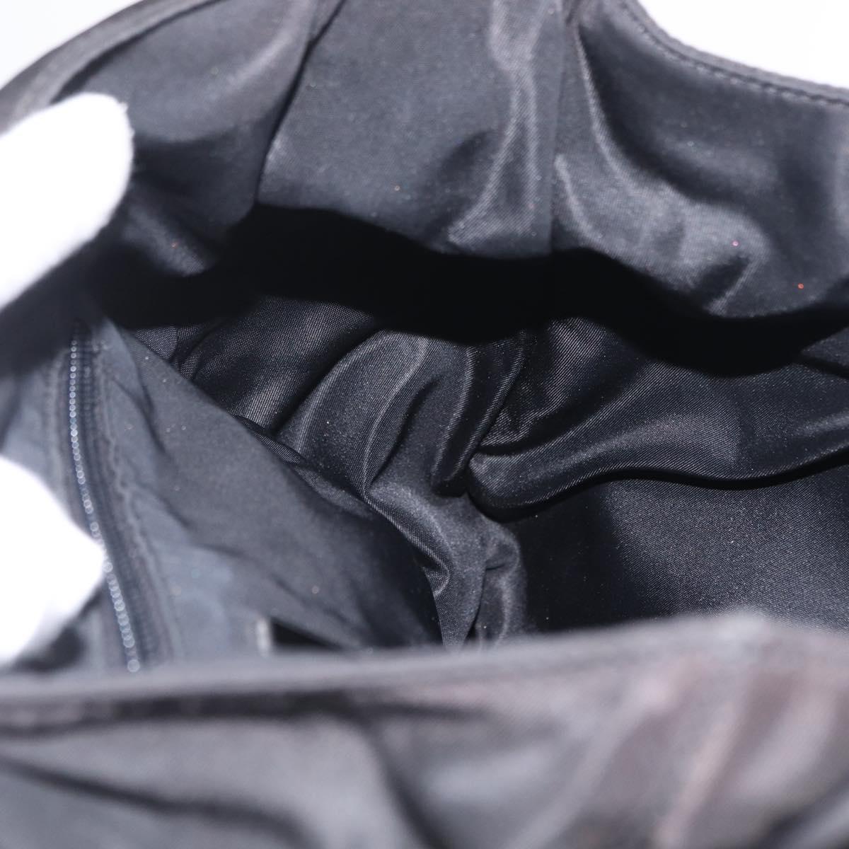 PRADA Shoulder Bag Nylon Black Auth 208422A