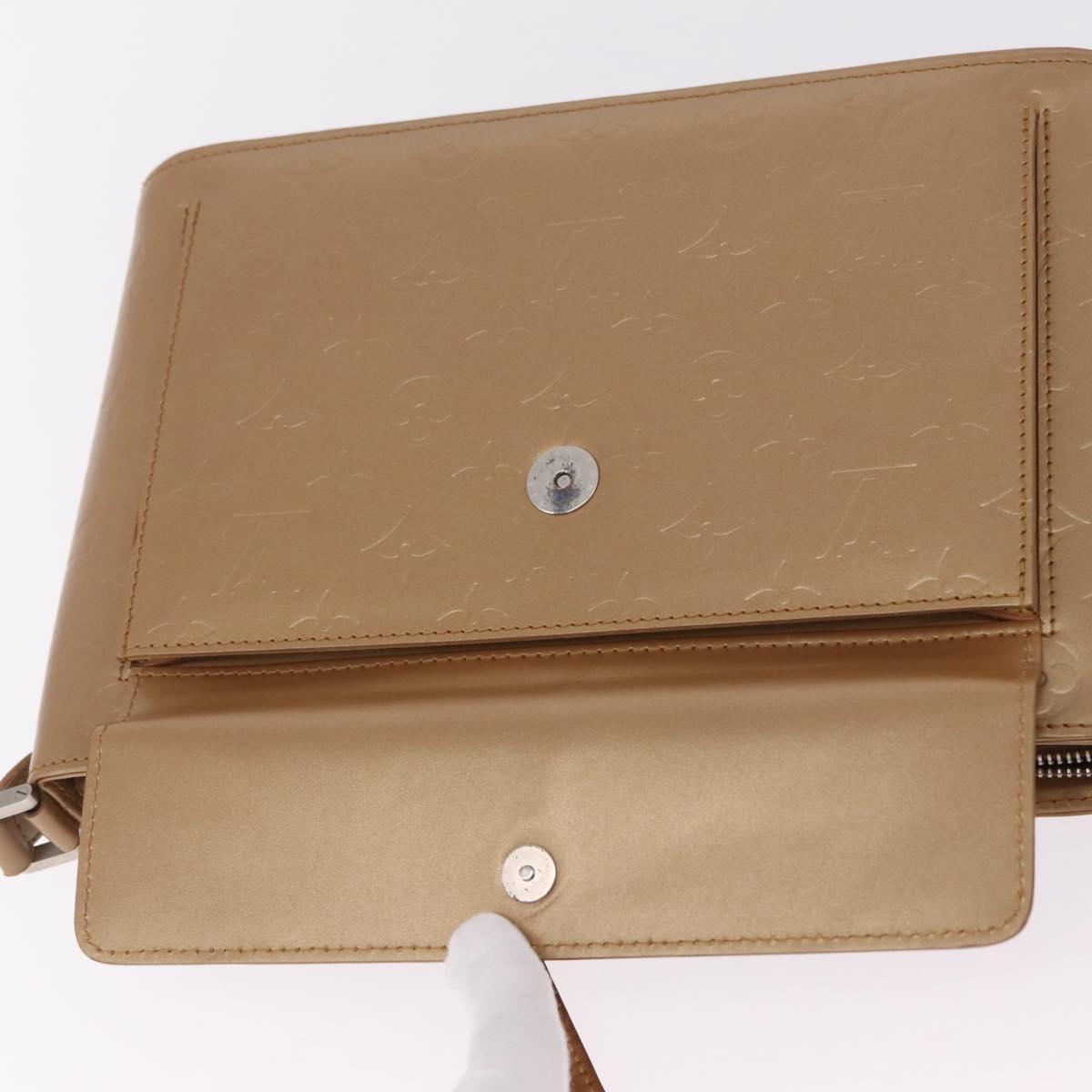 LOUIS VUITTON Monogram Mat Alston Shoulder Bag Beige M55127 LV Auth 208427V