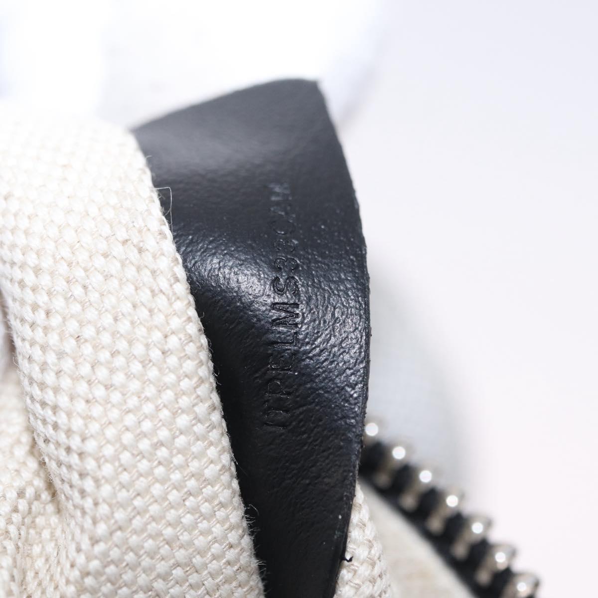 BURBERRY Body Bag Canvas Gray Silver Auth 208431A