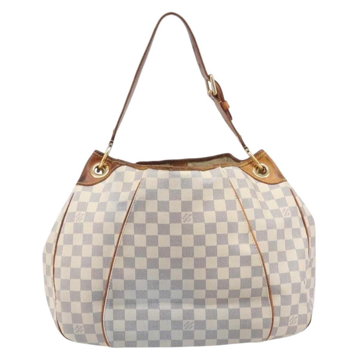 LOUIS VUITTON Damier Azur Galliera PM Shoulder Bag N55215 LV Auth 208435