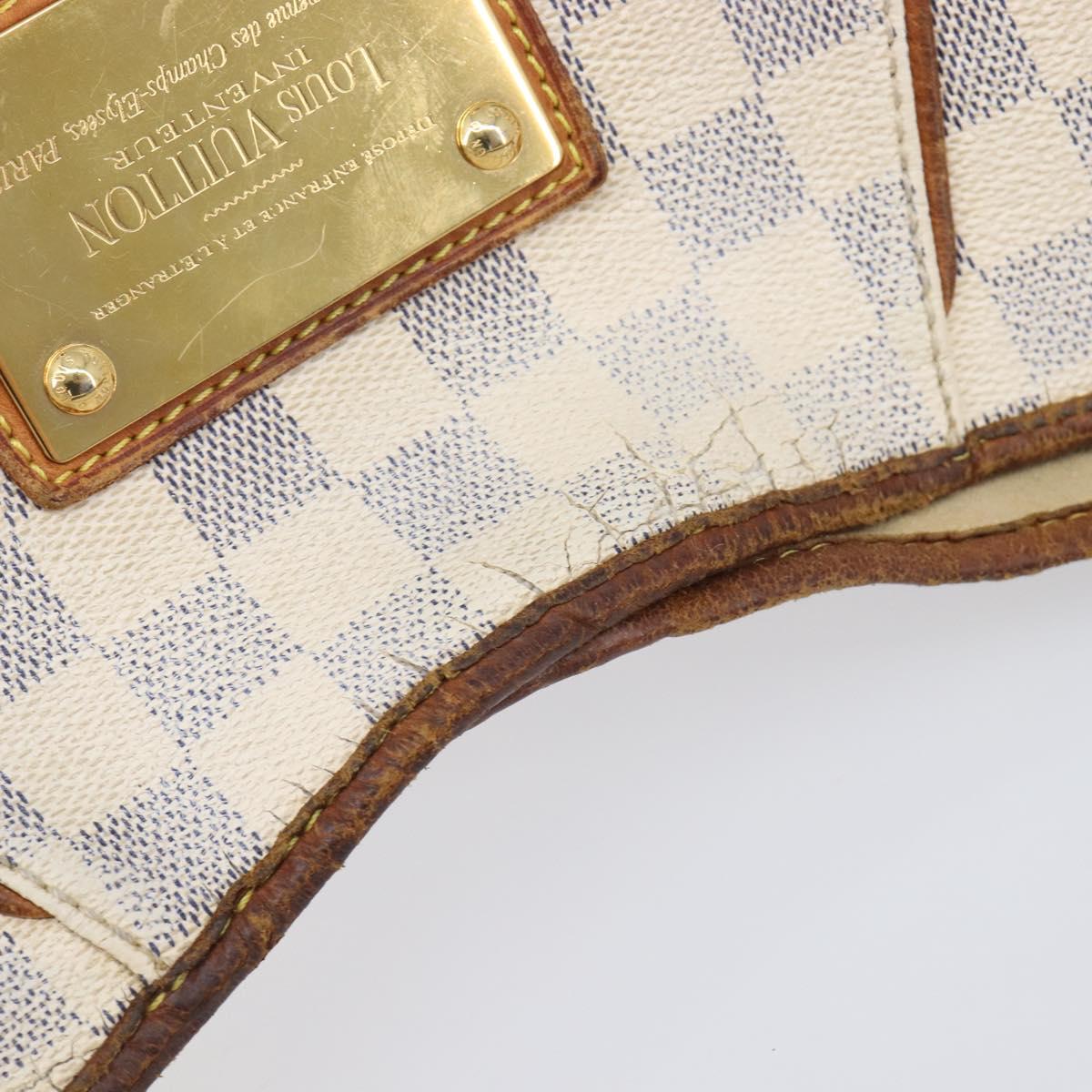 LOUIS VUITTON Damier Azur Galliera PM Shoulder Bag N55215 LV Auth 208435
