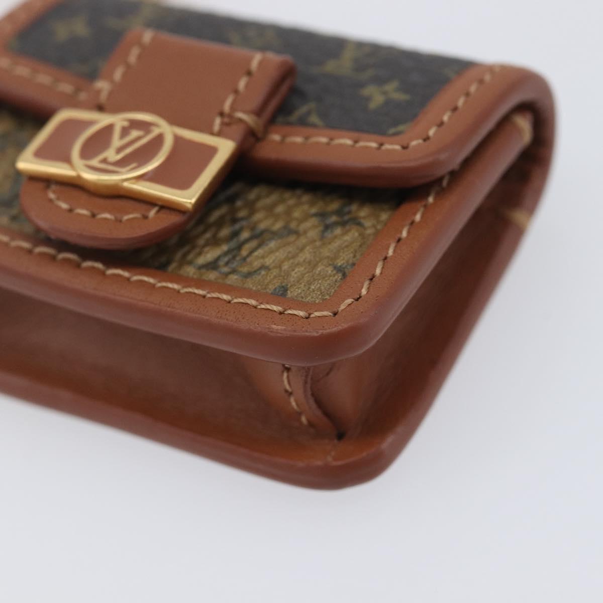 LOUIS VUITTON Monogram Reverse Micro Dauphine Bag M80250 LV Auth 208439M