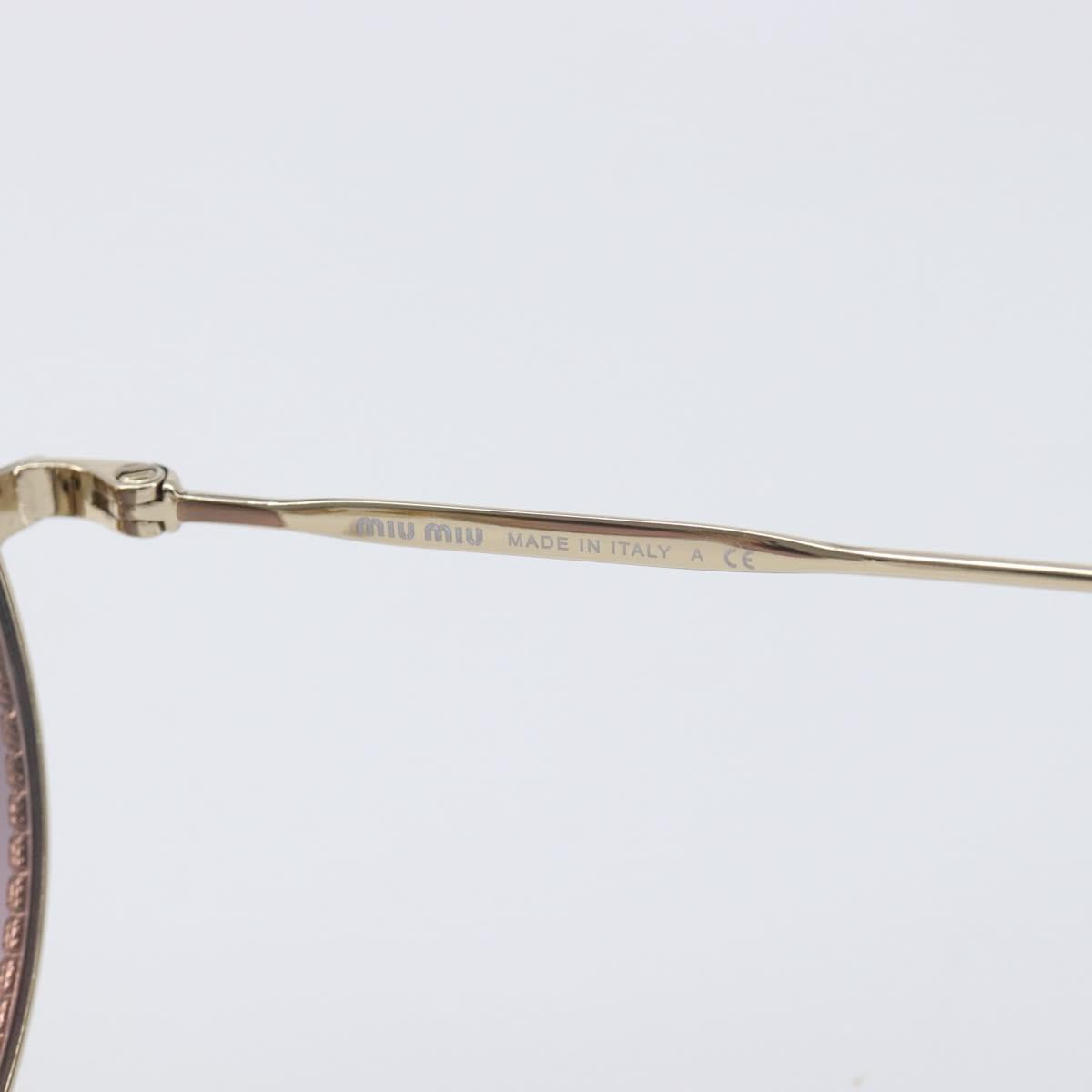 Miu Miu Sunglasses metal Silver Auth 208441