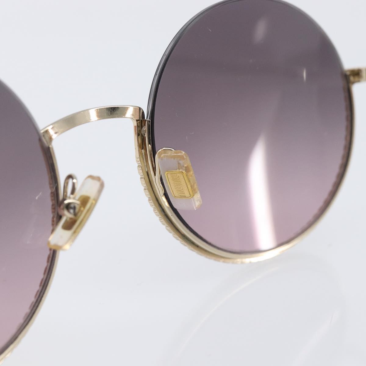 Miu Miu Sunglasses metal Silver Auth 208441