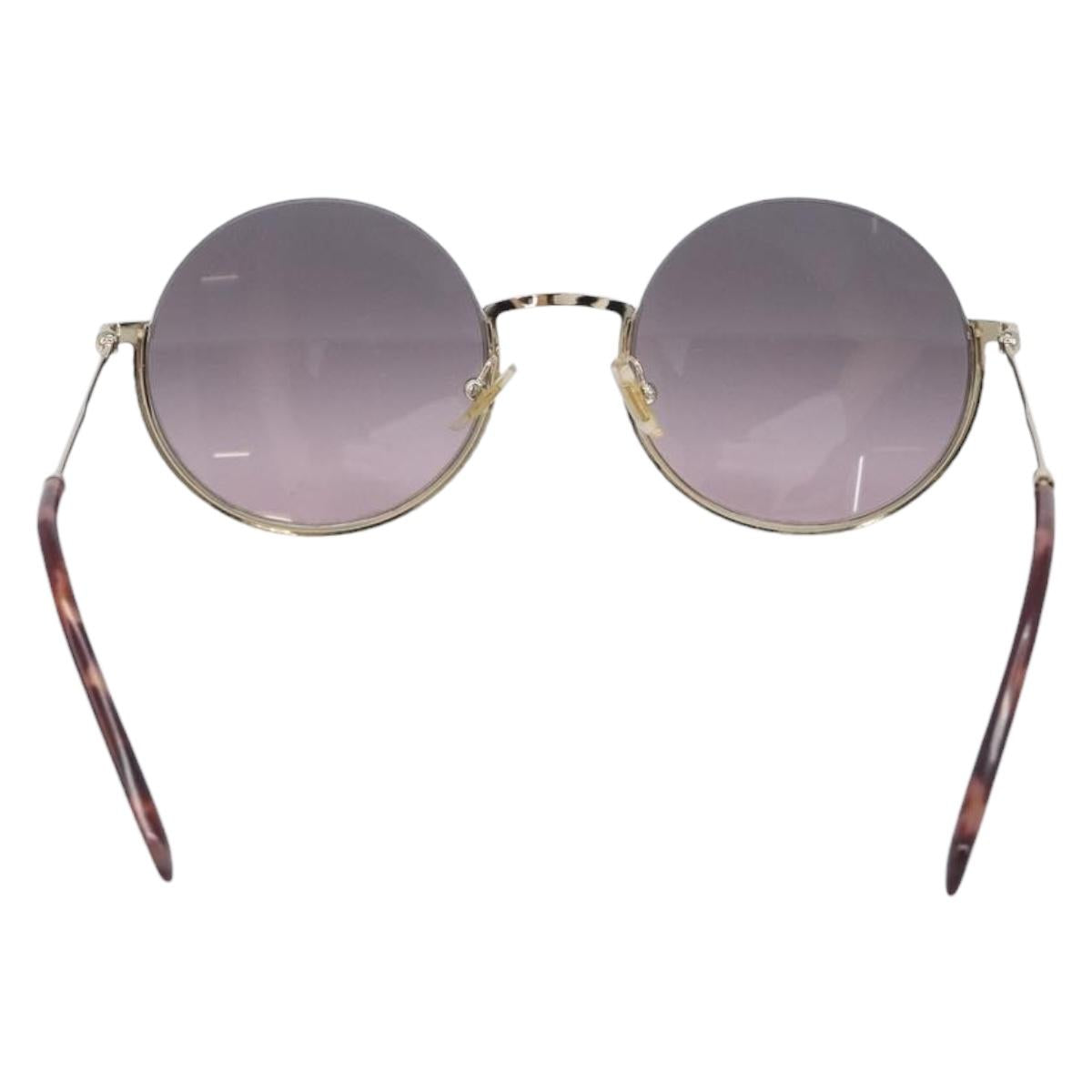 Miu Miu Sunglasses metal Silver Auth 208441