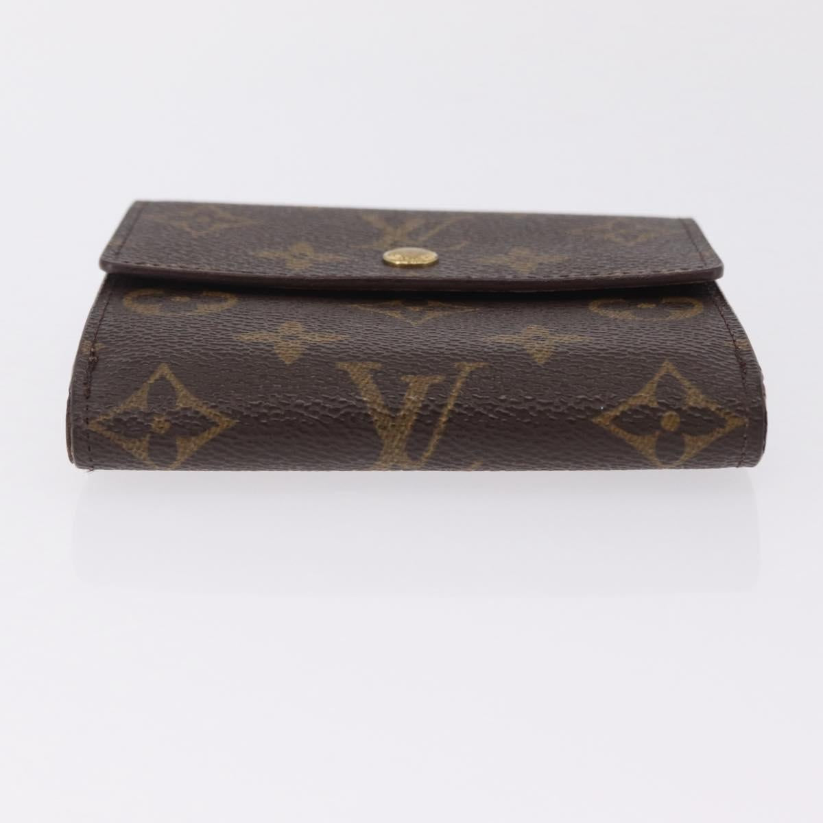 LOUIS VUITTON Monogram Portefeuille Elise Trifold Wallet M61654 LV Auth 208445