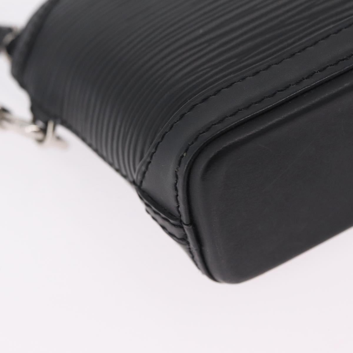 LOUIS VUITTON Epi Mini Lockit Charm Black LV Auth 208454M