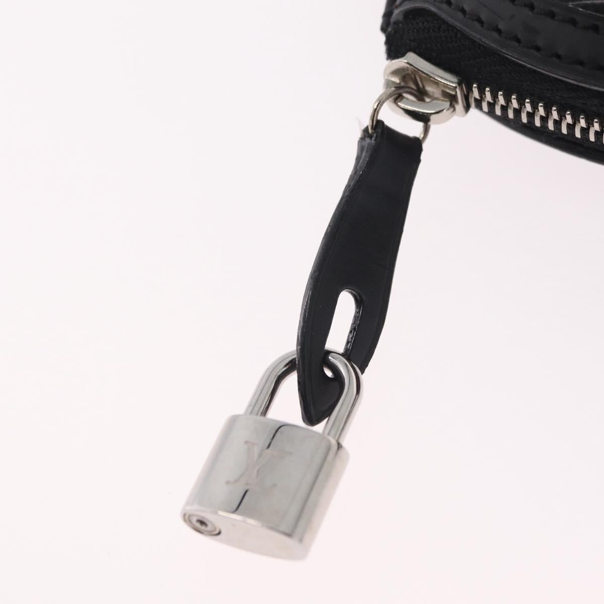 LOUIS VUITTON Epi Mini Lockit Charm Black LV Auth 208454M