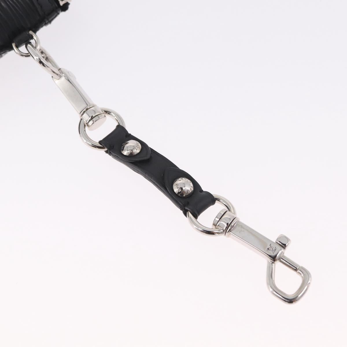 LOUIS VUITTON Epi Mini Lockit Charm Black LV Auth 208454M