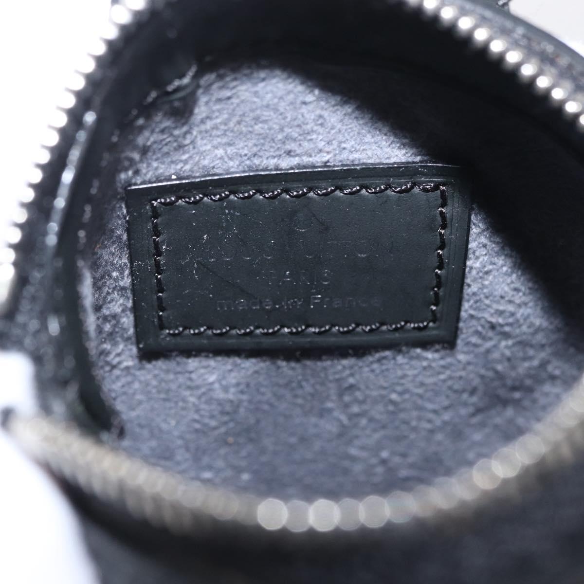 LOUIS VUITTON Epi Mini Lockit Charm Black LV Auth 208454M